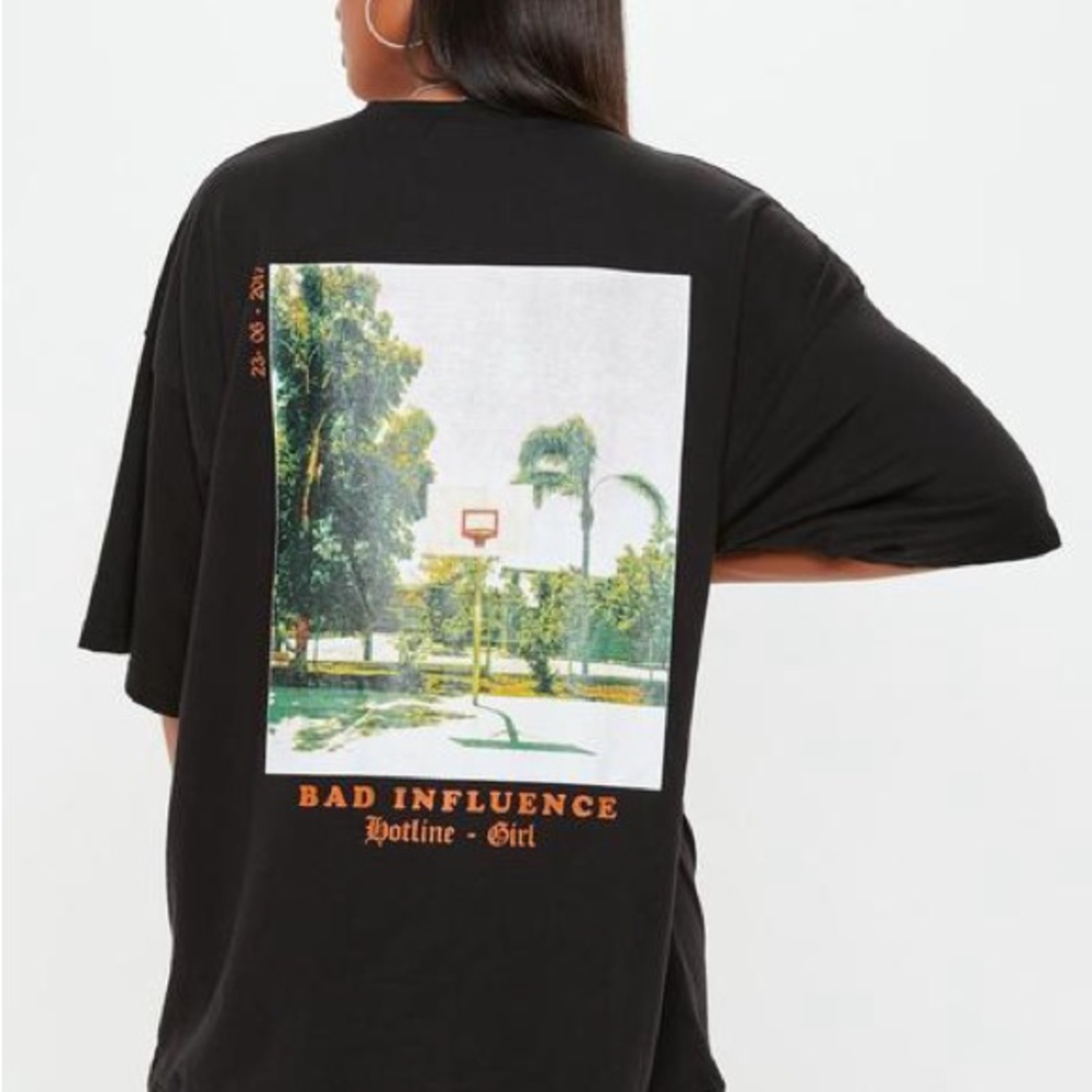 BAD INFLUENCE GRAPHIC T SHIRT